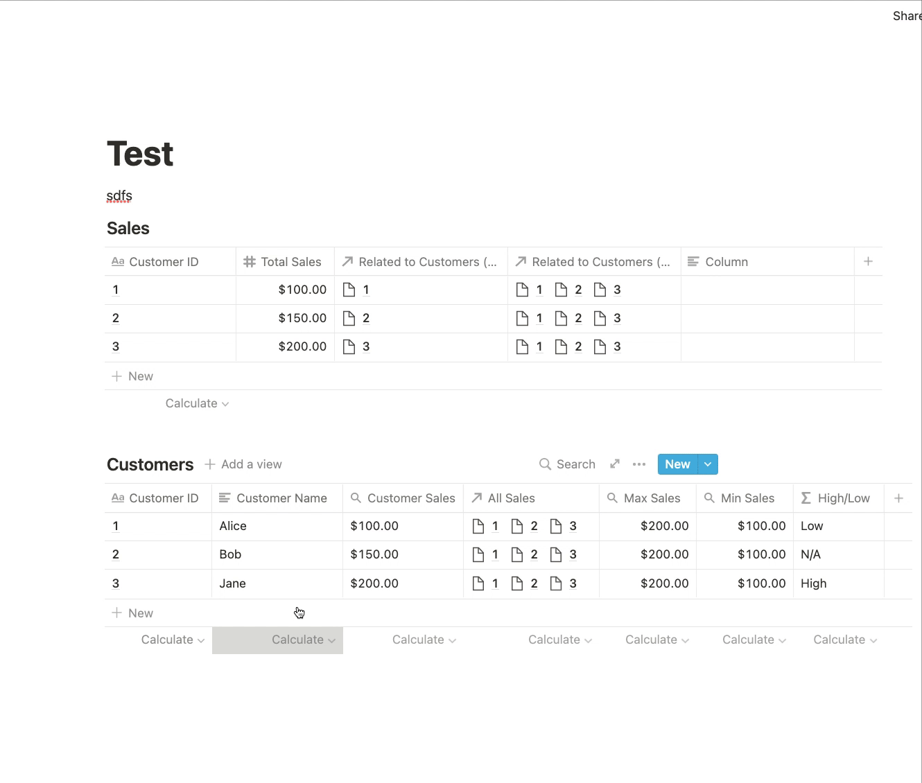 You can only move columns up and down in Notion's row detail layout making the layout more restrictive compared to Coda.