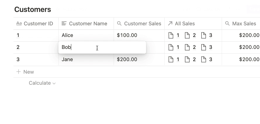When sorting in a database in Notion, the rows get sorted quickly and abruptly making them less engaging during a meeting.