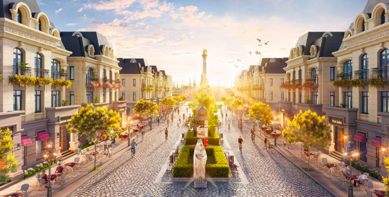 Kinh Đô Ánh Sáng Vinhomes The Empire – Dự án Hưng Yên Phân khu toạ lạc tại vị trí trung tâm của dự án.