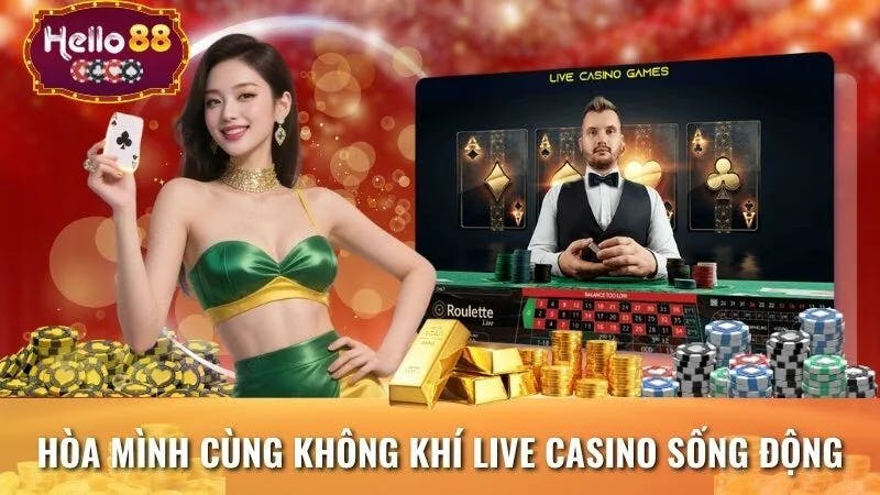 Hòa mình cùng không khí live casino sống động