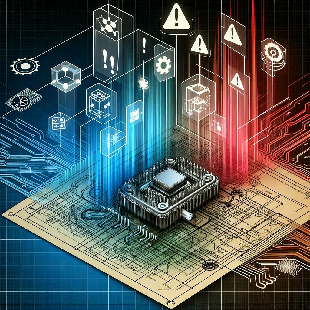 DALL·E 2024-02-19 09.17.16 - A semi-abstract illustration representing the concept of Design Failure Mode and Effects Analysis (DFMEA). The image shows a stylized engineering blue.webp