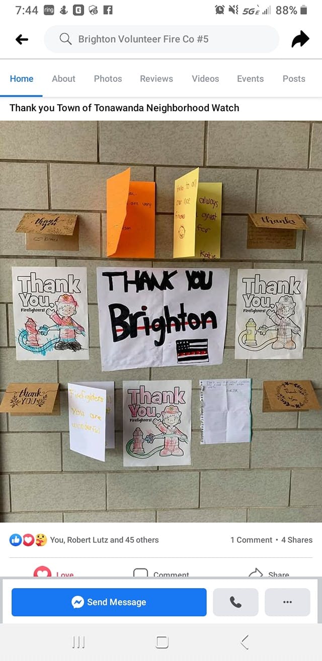 Brighton Fire Hall Post of their thank you cards.jpg