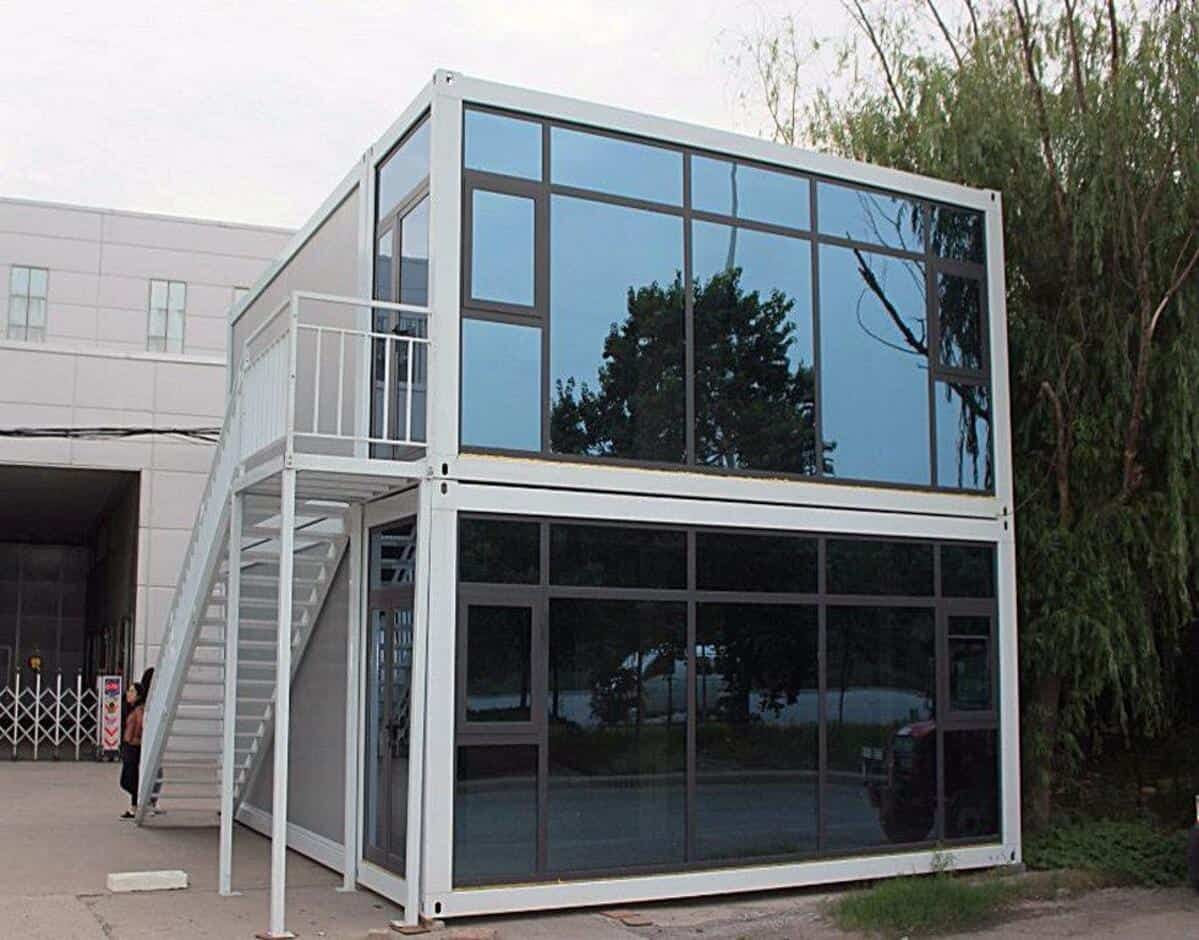 Mẫu nhà lắp ghép 140 triệu thiết kế làm văn phòng làm việc cho nhân viên