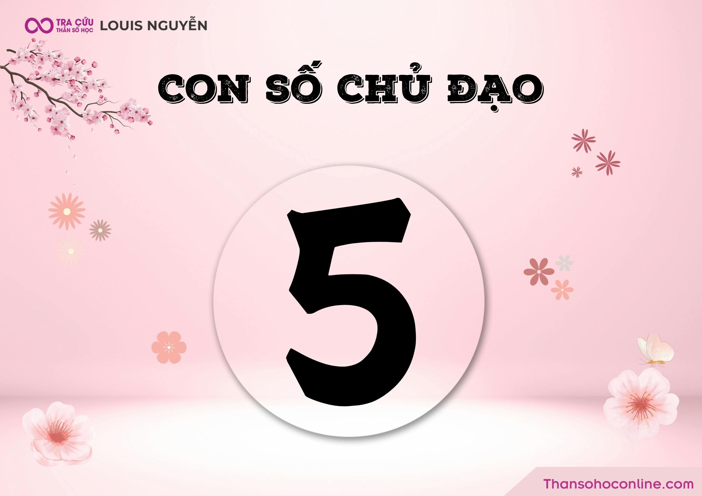 Con số chủ đạo 5 có đặc điểm gì?