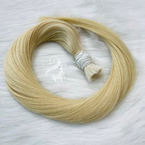 Bulk hair natural straight color Pla