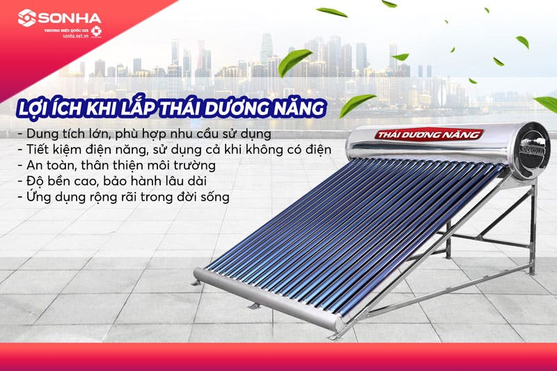 Máy Nước Nóng Năng Lượng Mặt Trời Sơn Hà ƯU ĐÃI 35%
