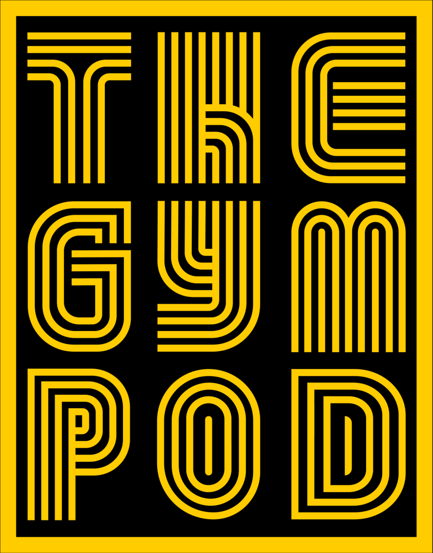 The Gym Pod Official Logo - Yellow on Black.png