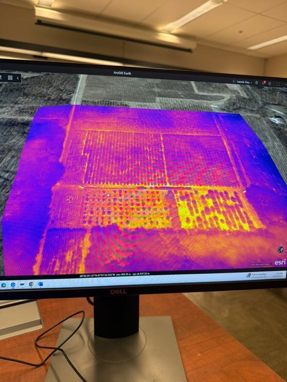 A computer screen with a purple and yellow image

AI-generated content may be incorrect.