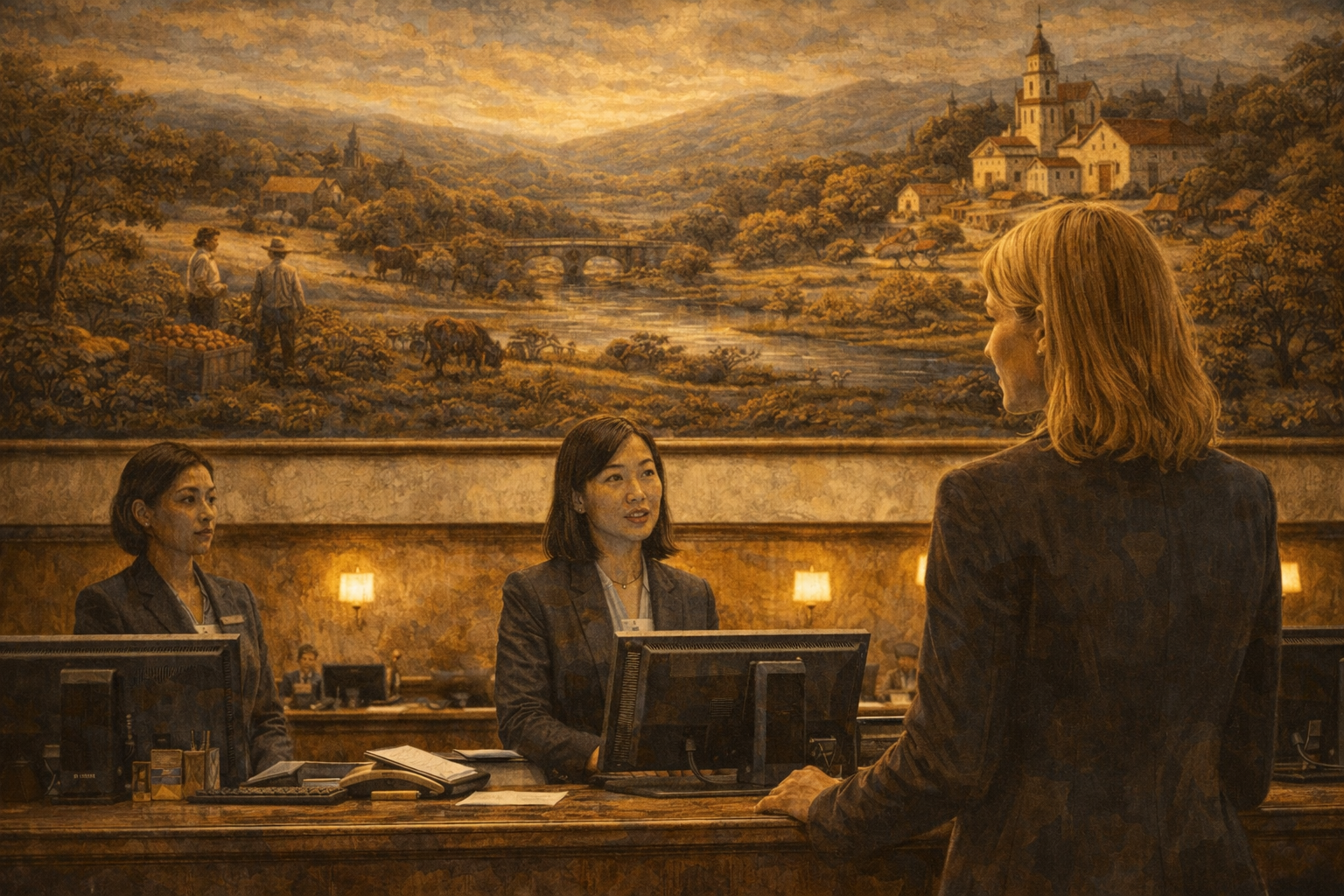 Nora at Hiiliard lobby front desk.png