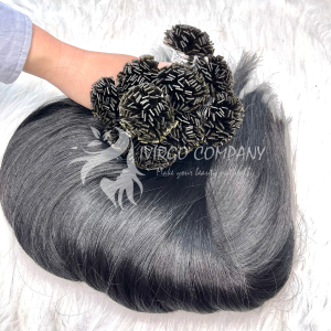 Natural straight Jet black Flat tip hair $23.5 - $128