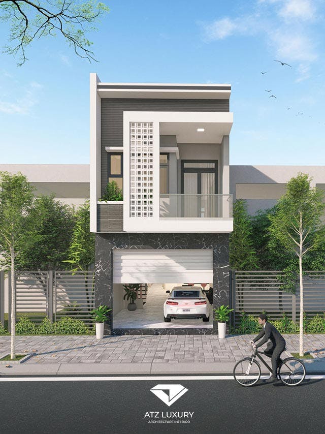 kieu thiet ke nha 2 tang 6x17m