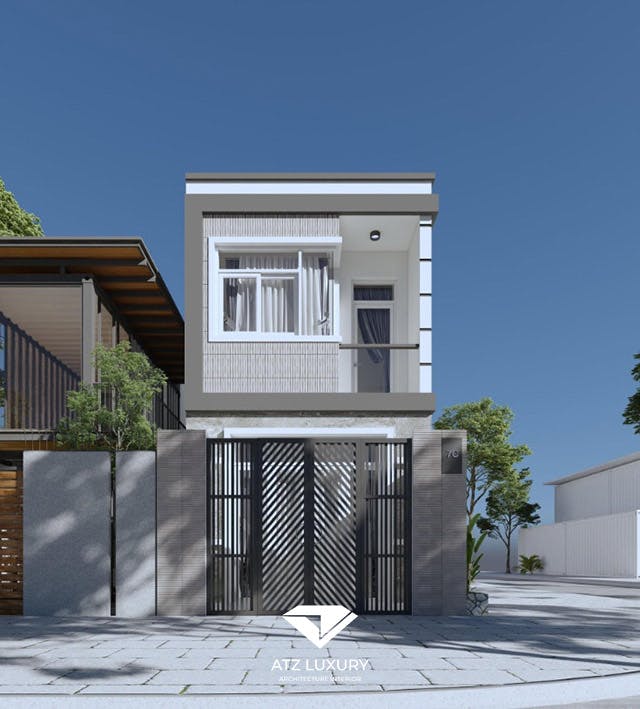 thiet ke nha 2 tang 6x17m hien dai