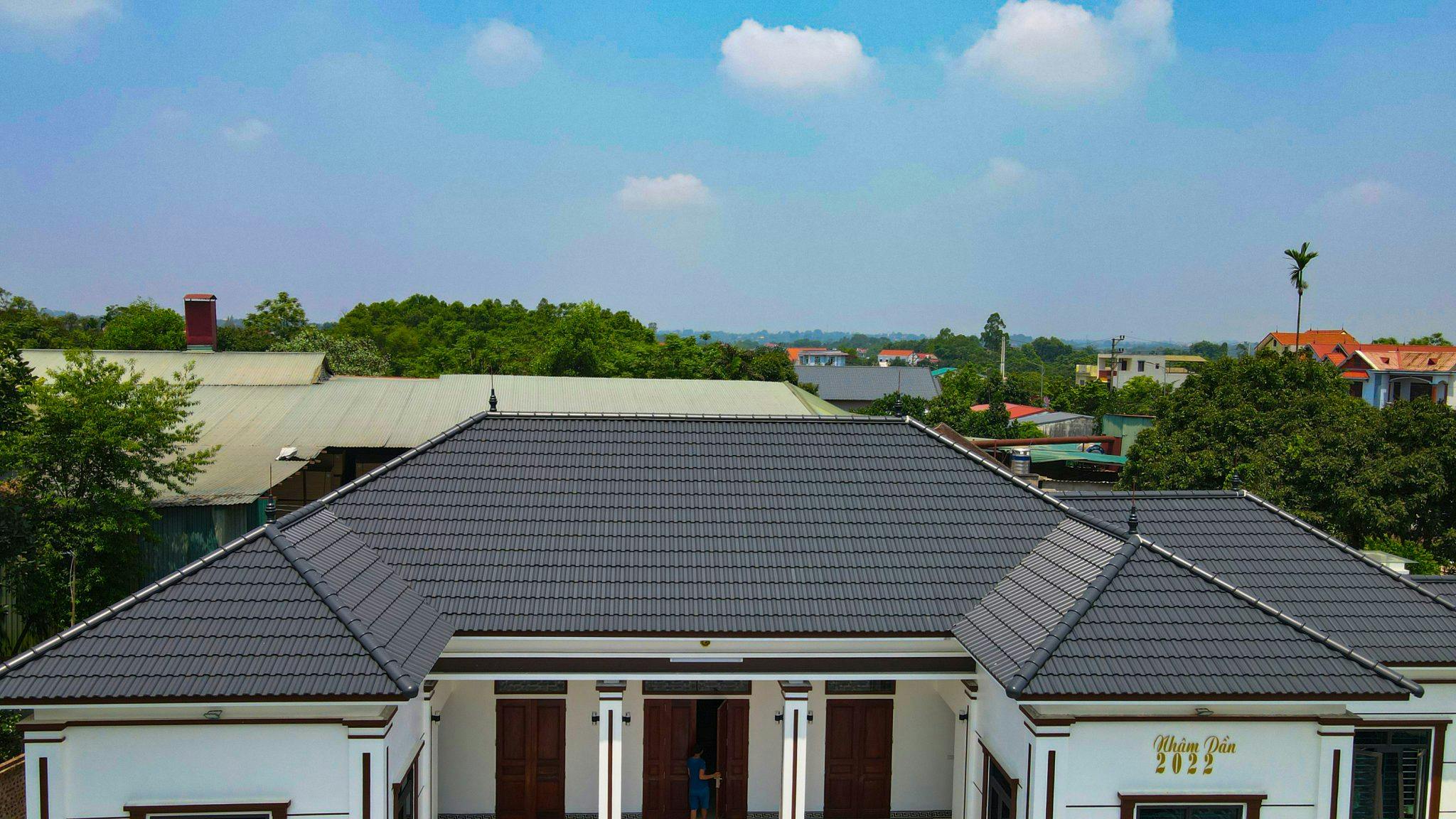 Mẫu nhà mái ngói cấp 4 đơn giản