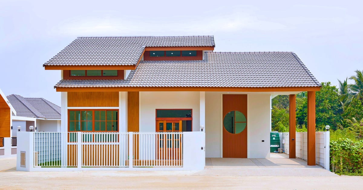 Kiểu nhà với thiết kế đơn giản nhưng vẫn tạo một ấn tượng mạnh mẽ