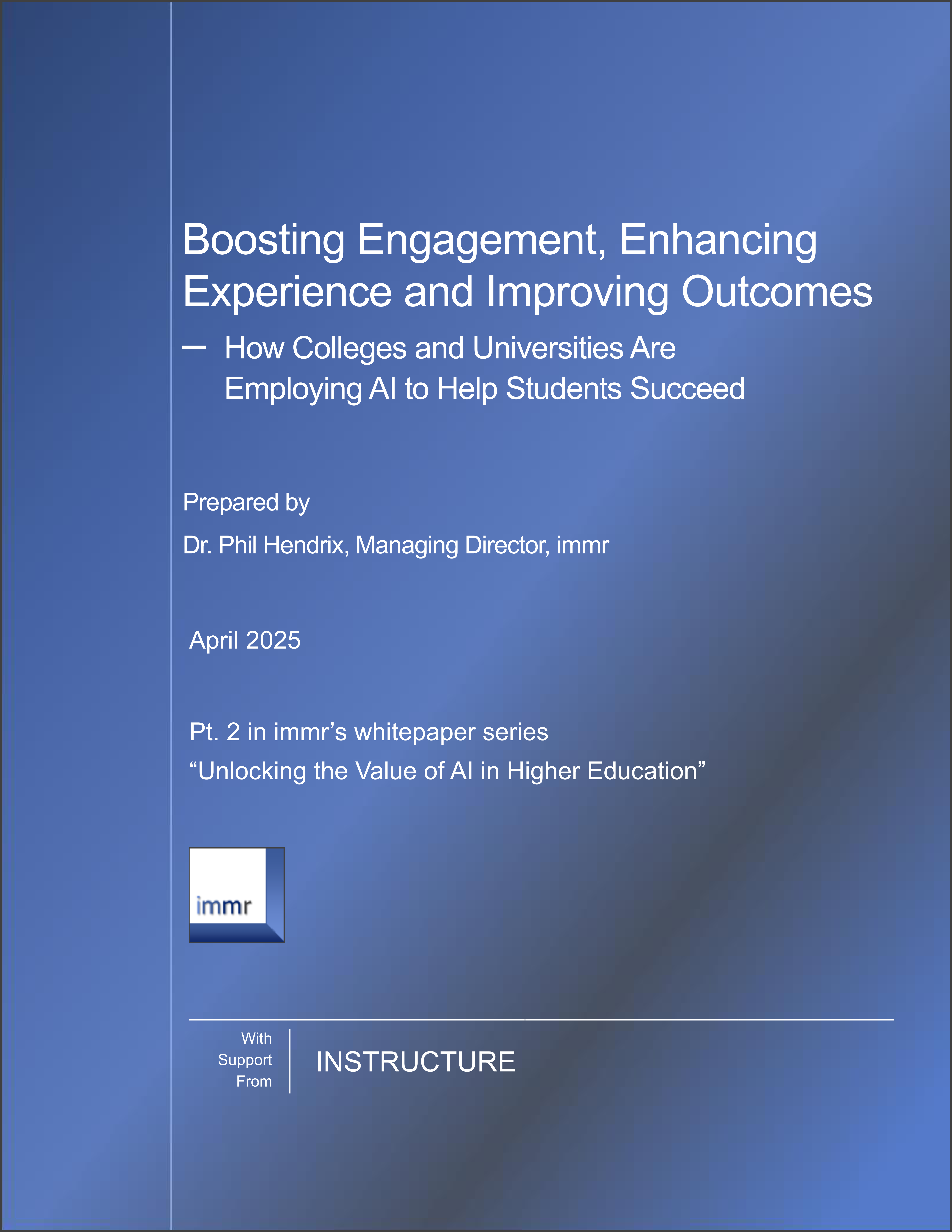 COVER ONLY AI & Student Success in Higher Ed Dr Phil Hendrix immr April 18 2025_page1.png