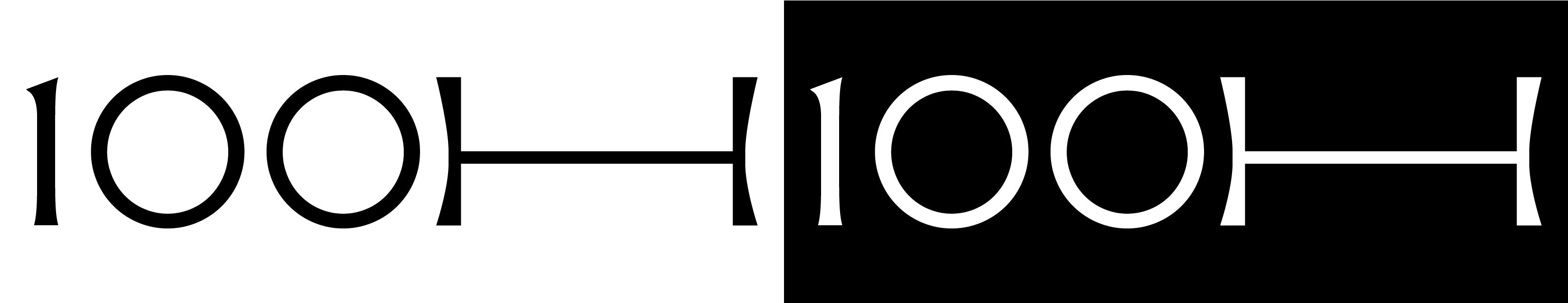 100 House - Abbreviated Lockup-BnW.jpg