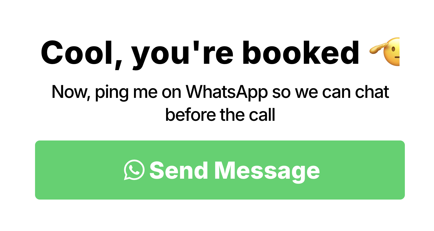 TY Page Send Message - Example 2