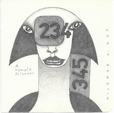 Portrait_Drawing_0162_115x115mm_2022_A Female Prisoner.jpg