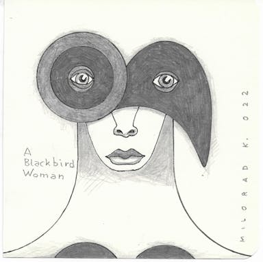 Portrait_Drawing_0161_115x115mm_2022_A Black Bird Woman.jpg