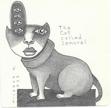 Portrait_Drawing_0162_115x115mm_2022_The Cat Called Samurai.jpg
