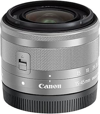 Canon EF-M 15-45mm f/3.5-6.3 Image Stabilization STM Zoom Lens (Silver) (Renewed)