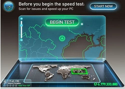 Cách kiểm tra tốc độ mạng Internet bằng Speedtest