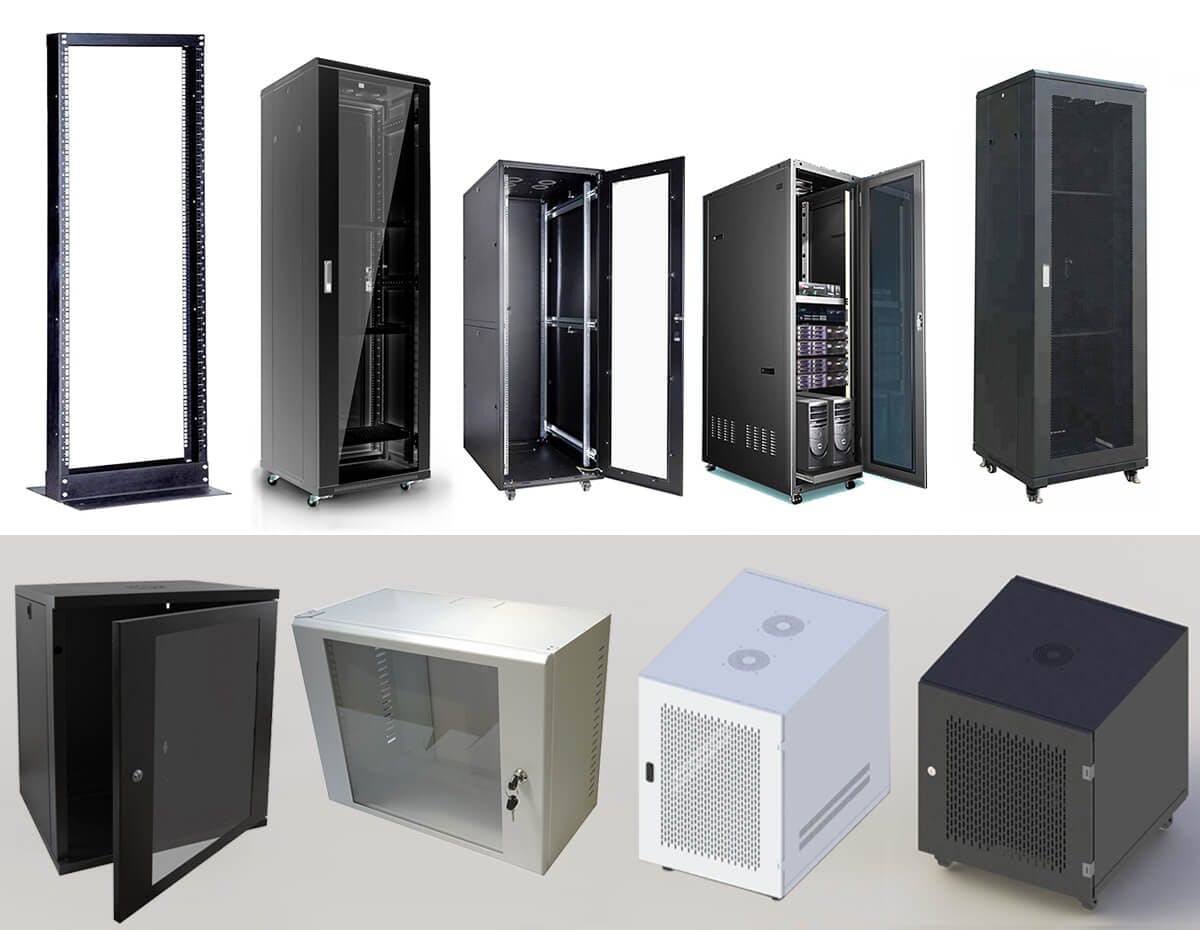 Tủ rack có nhiều kích thước đa dạng 