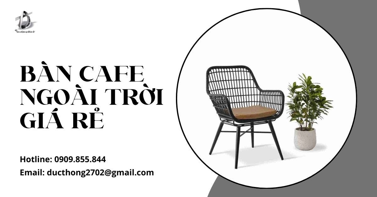 bàn ghế cafe ngoài trời giá rẻ