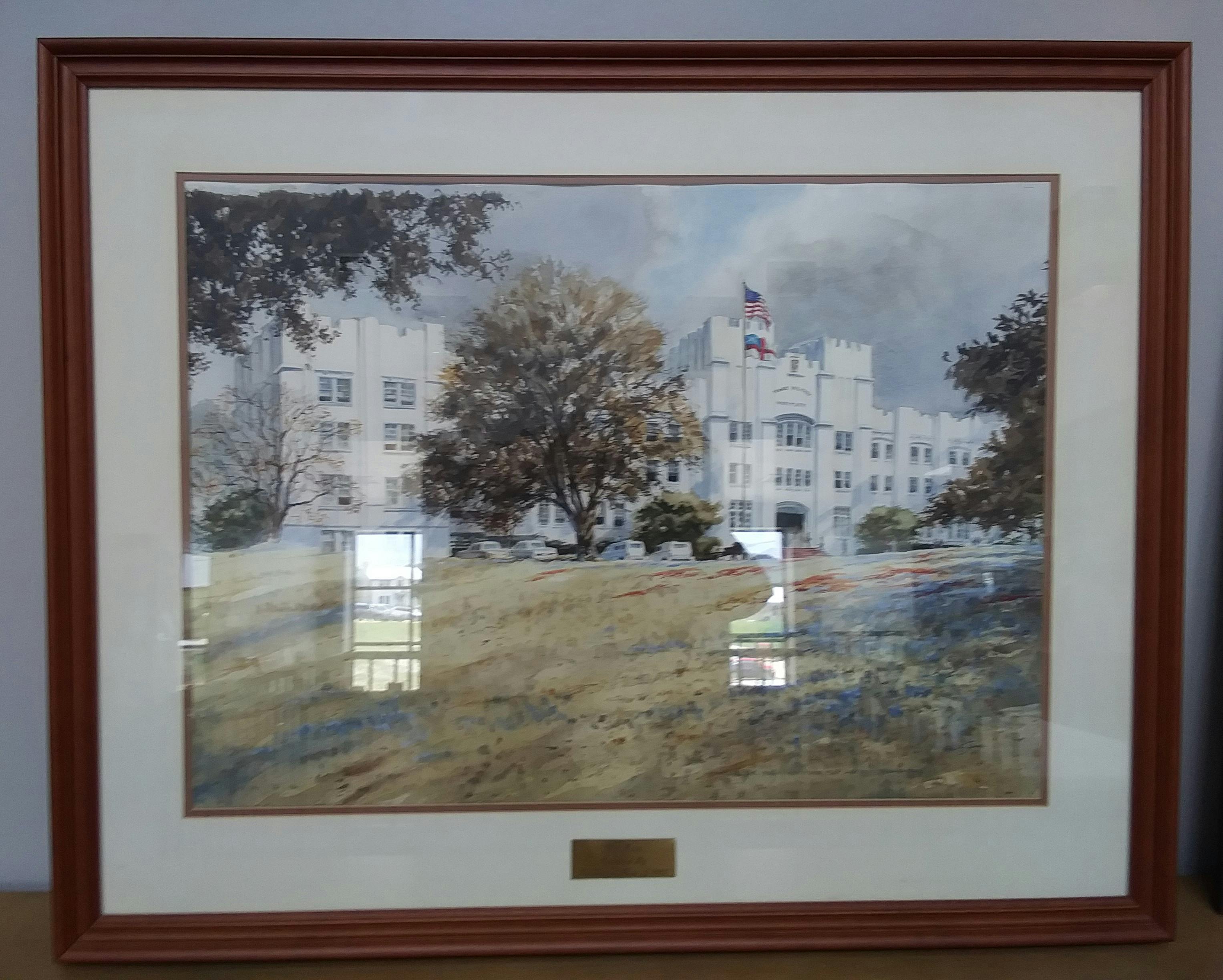 Class of 1985 Hal Sims painting of Old Main.jpg