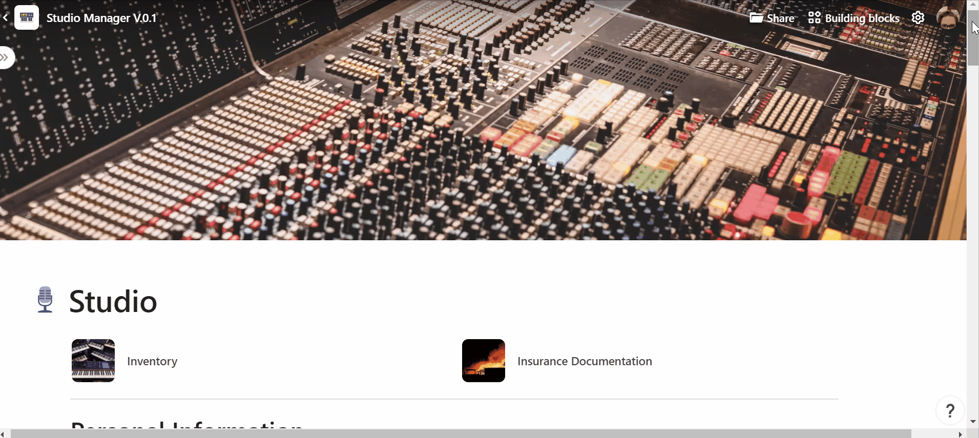 Studio Manager V.0.1. studio demo pt.1.gif