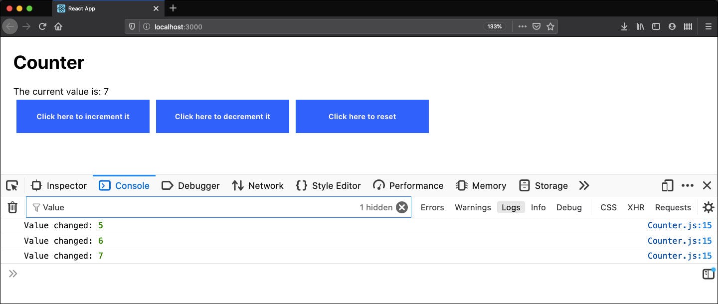 Figure 11. 8: Reusable Counter App
