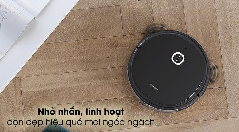 Robot hút bụi Ecovacs Deebot có thiết kế nhỏ gọn và hiện đại