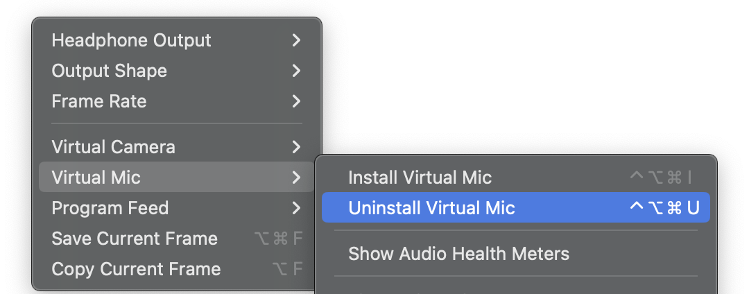 uninstall-mic