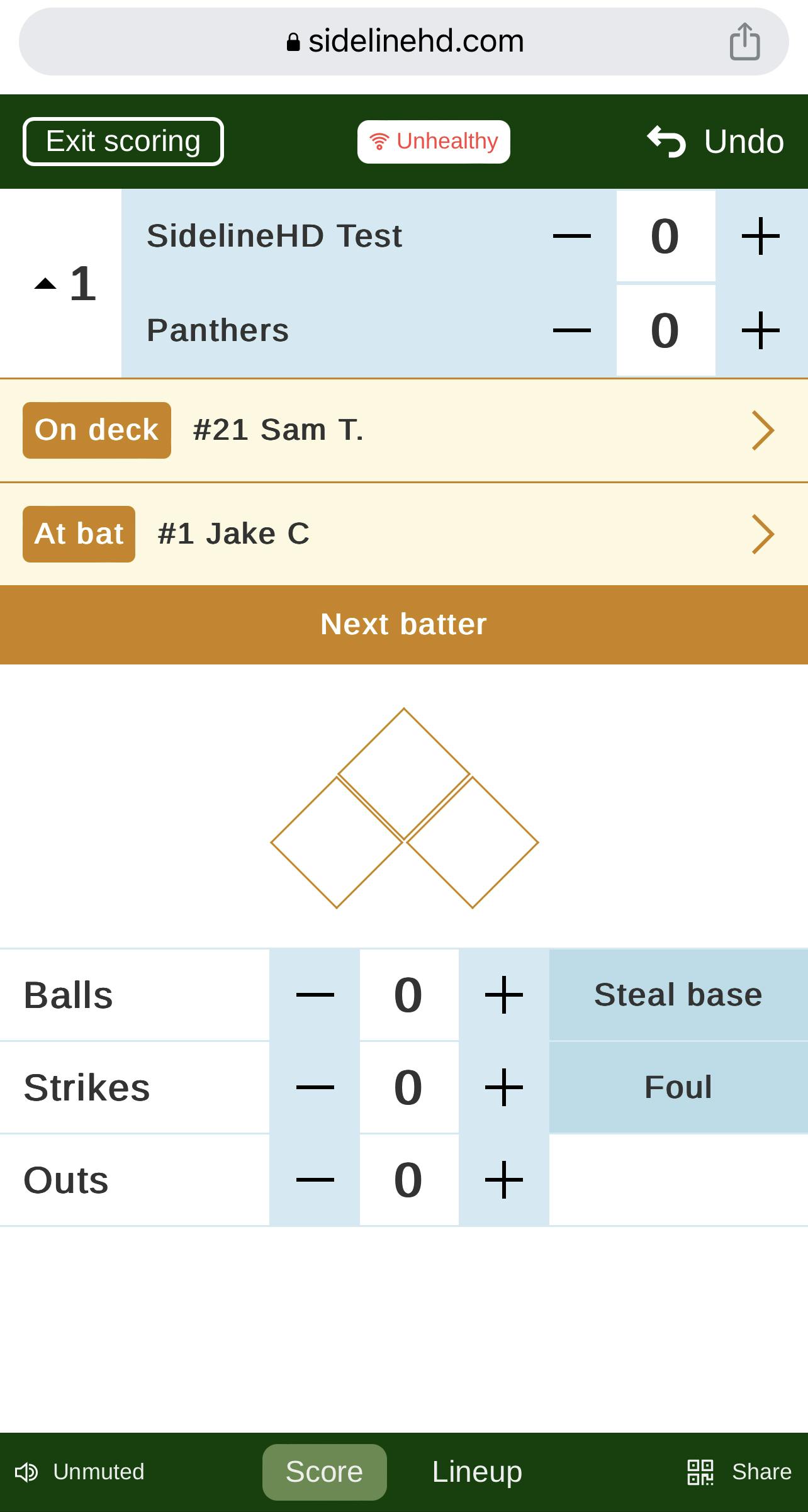 scorekeeping