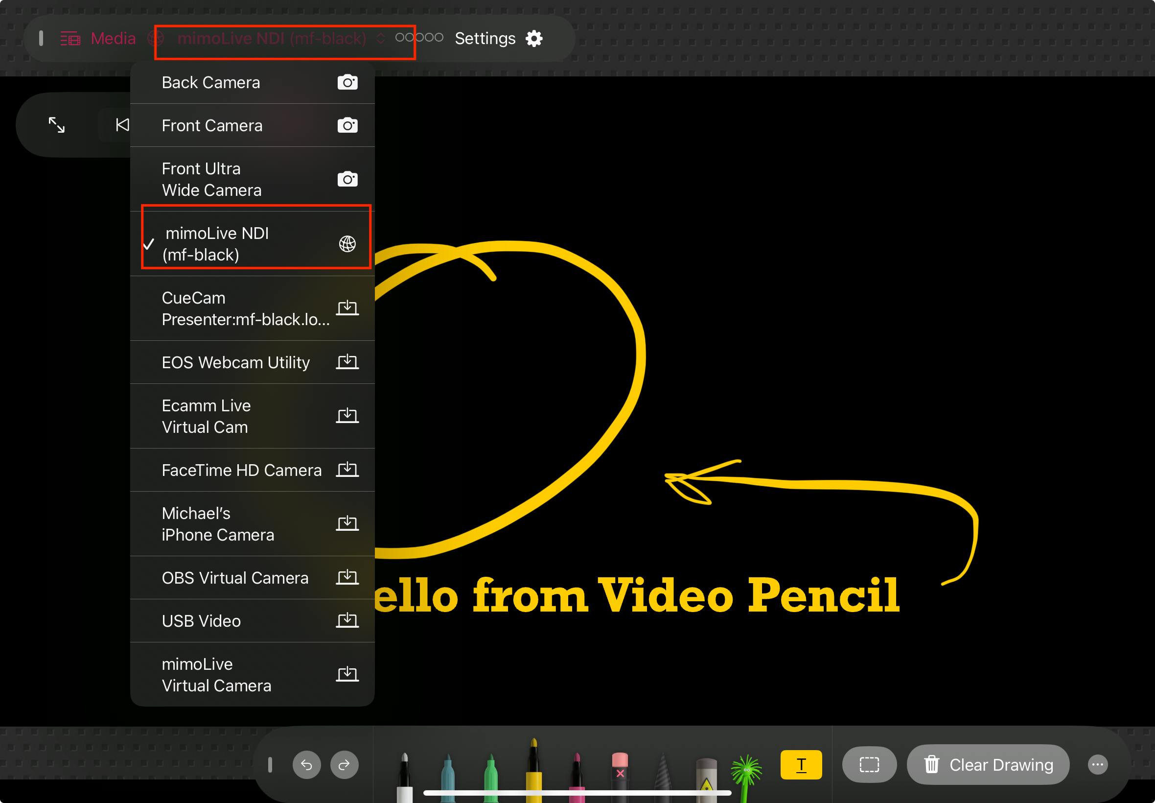 select-ndi-in-video-pencil