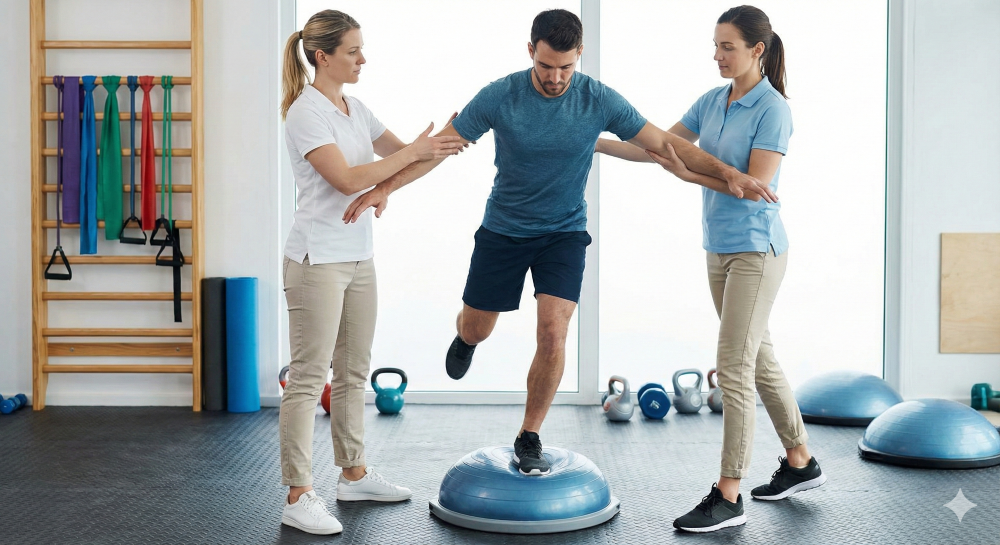 balance exercise in a clinic gym,.png