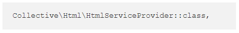 laravel collective