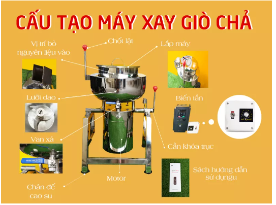 máy xay giò chả gia đình CG3 thiết kế chắc chắn, bền bỉ.PNG