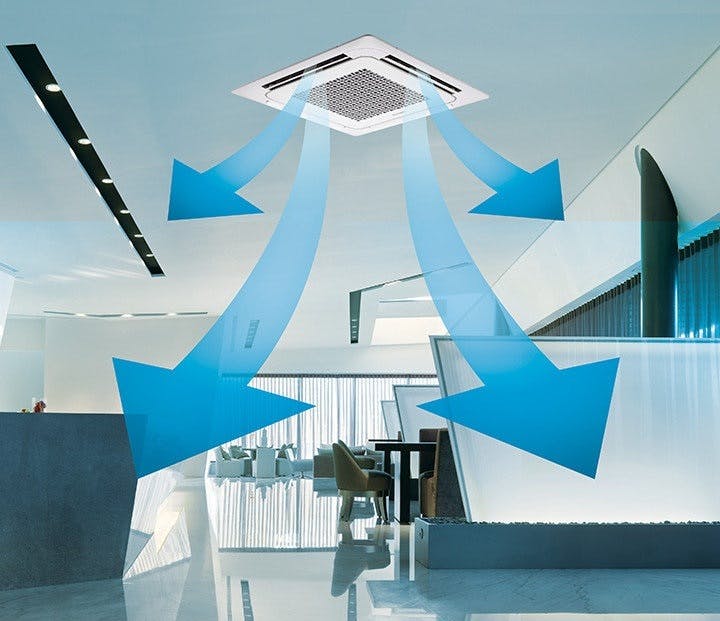 Điều hòa âm trần Cassette Mitsubishi đang được lựa chọn nhiều cho hè 2022