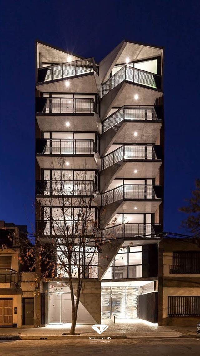 mau nha van phong 7 tang