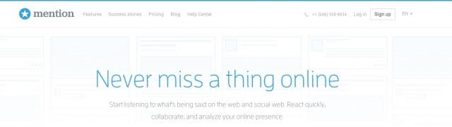mention Real time media monitoring application