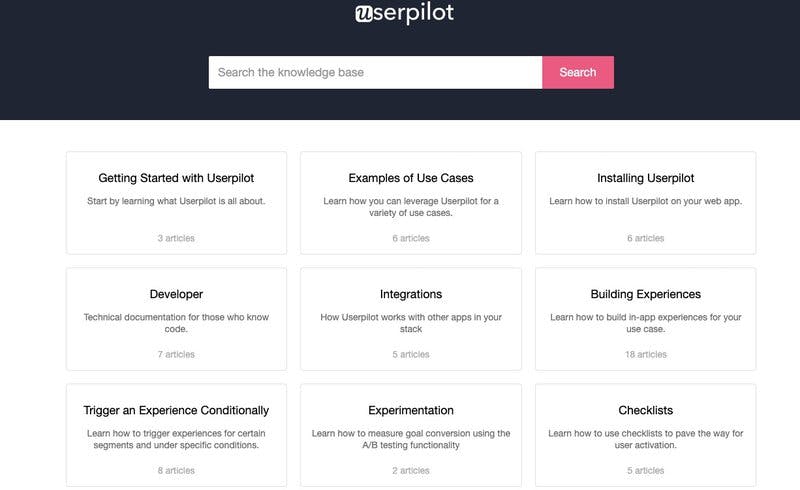 userpilot knowledge base
