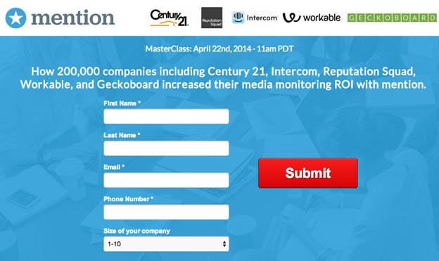use case master landing page