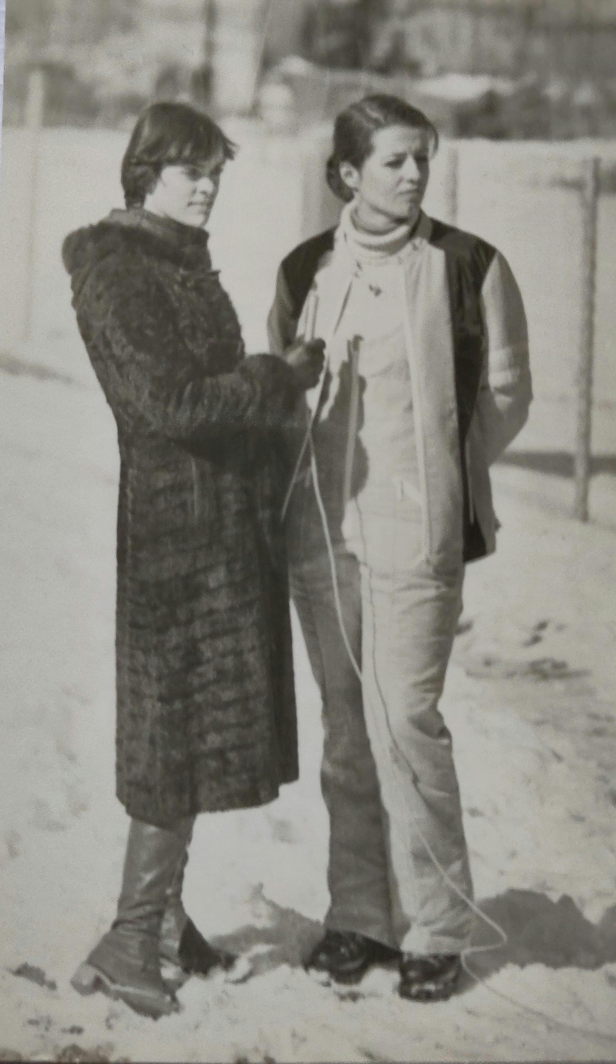 Patricia with Dafina Nikolovska - Mavrovo 1977 TV show.jpg