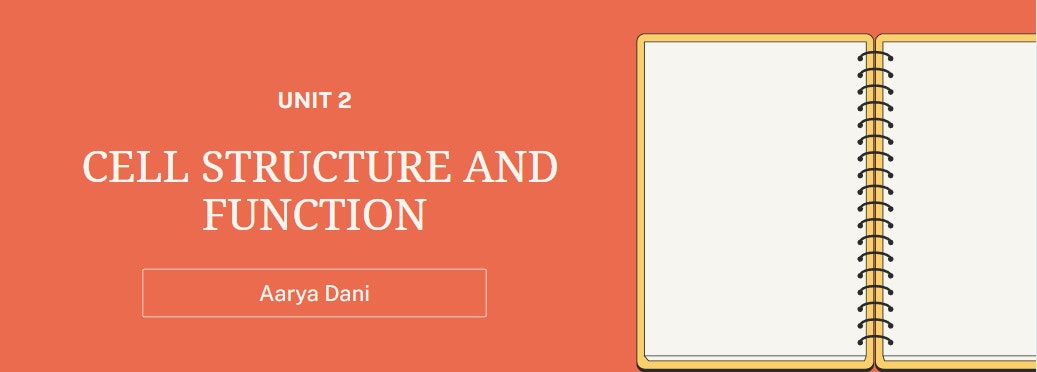 Unit 2: Cell Structure and Function · AP Biology Notes