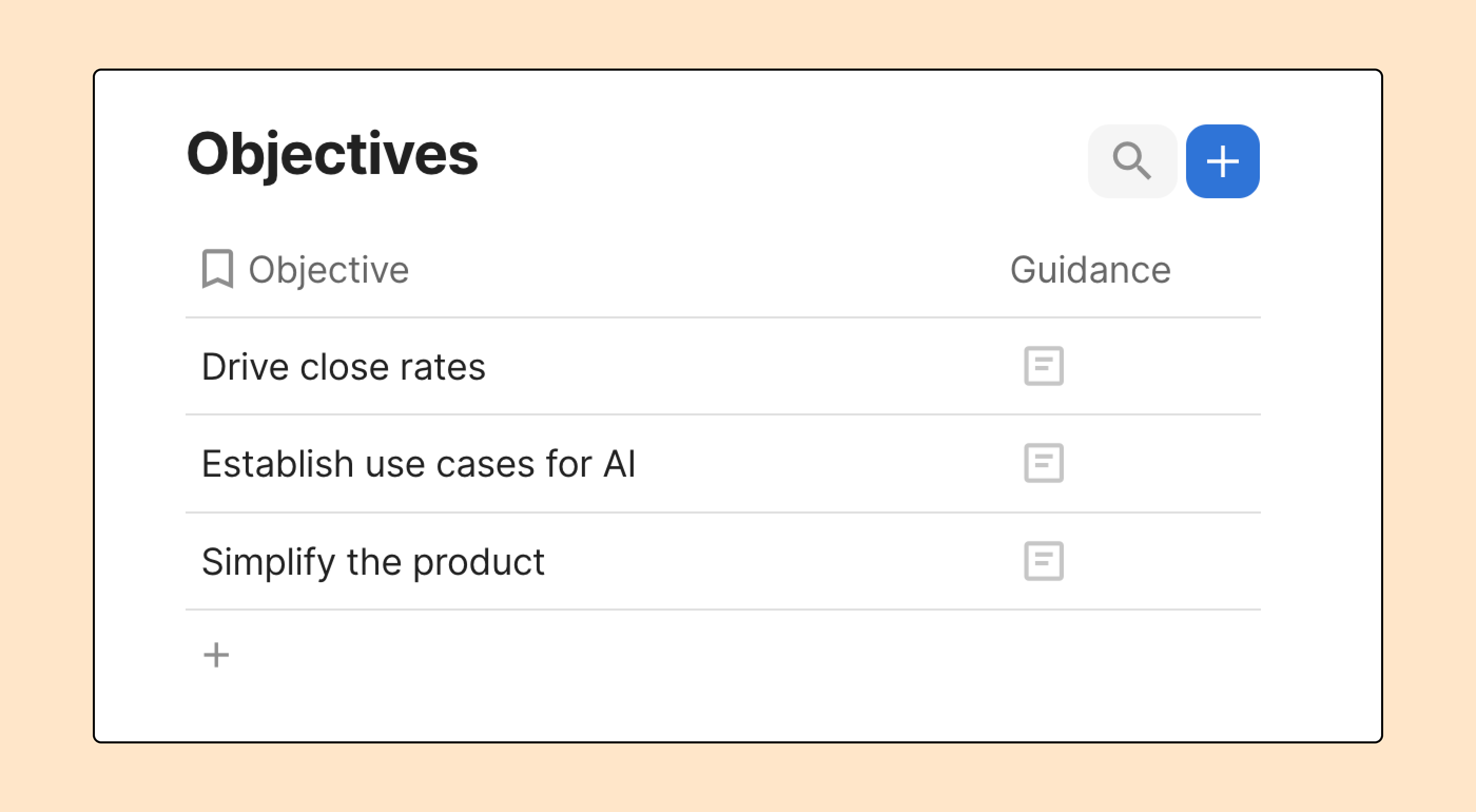 Objectives table first built.png