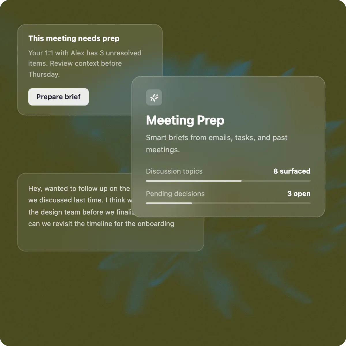 1:1 Meeting Prep